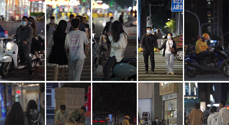 400款城市夜景夜晚人物情感孤独街景街拍人流治愈系抖音短视频素材  第15张