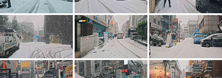 【630款】城市街道雪景下雪天夜晚街头冬天冬季雪花走拍风景视频素材 第2张