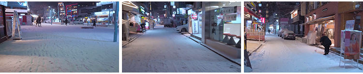 【630款】城市街道雪景下雪天夜晚街头冬天冬季雪花走拍风景视频素材 第5张