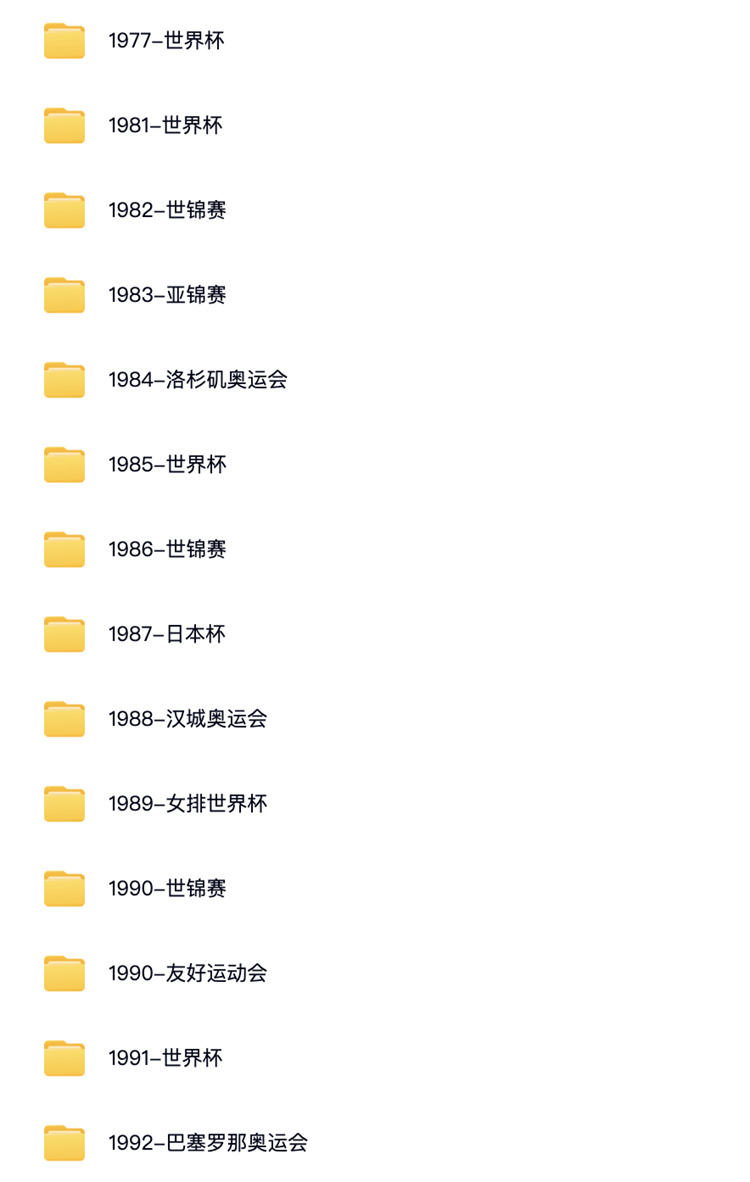 【600G+】中国女排排球43年经典比赛短视频素材合集(1977-2020) 第1张